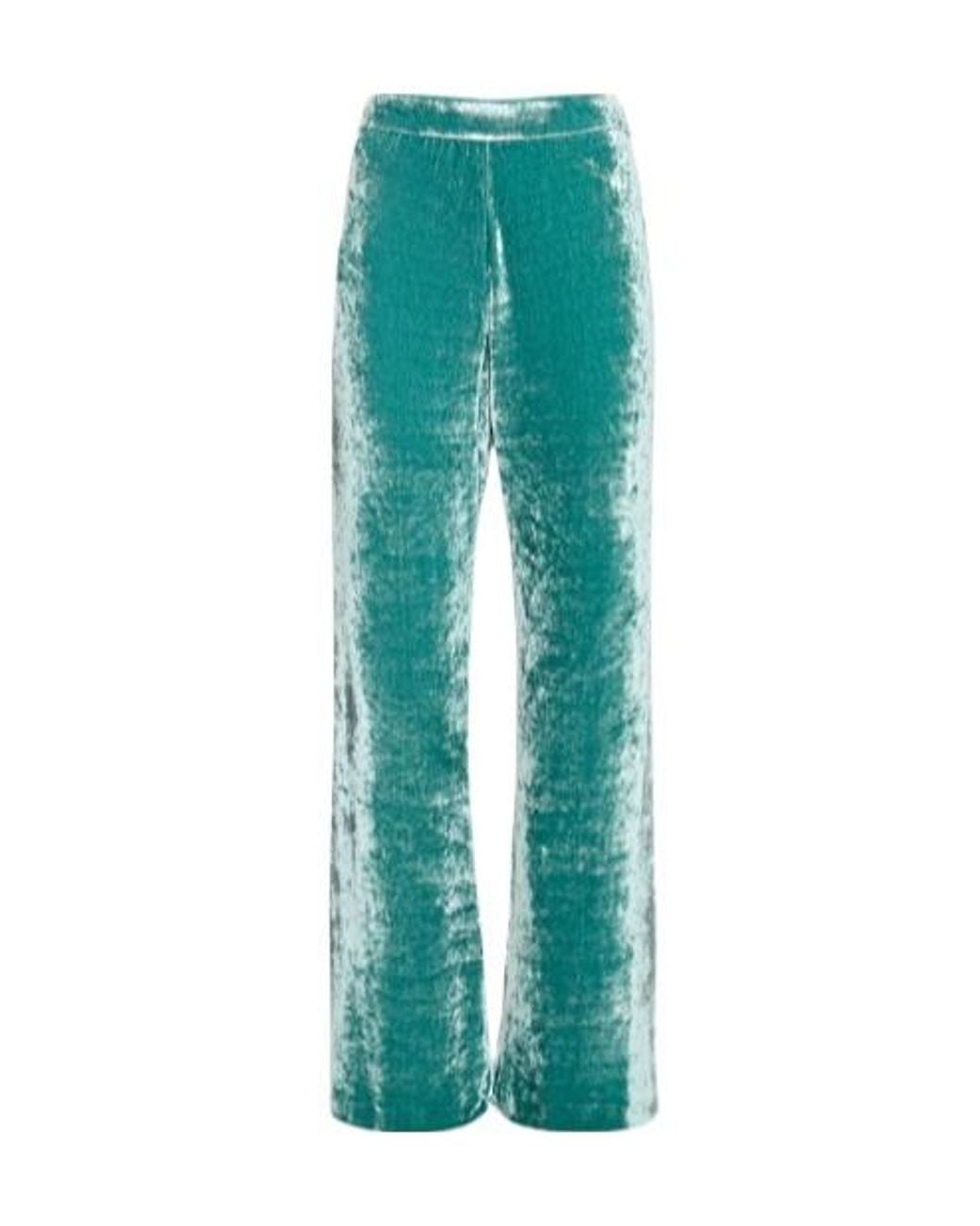 Jil Sander Green Plain Jersey Casual Pants