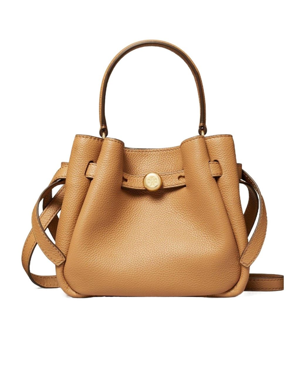 Tory Burch Brown Mini Bucket Bag