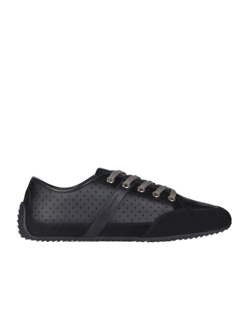 Givenchy Black Perforated Slim Sneakers for men