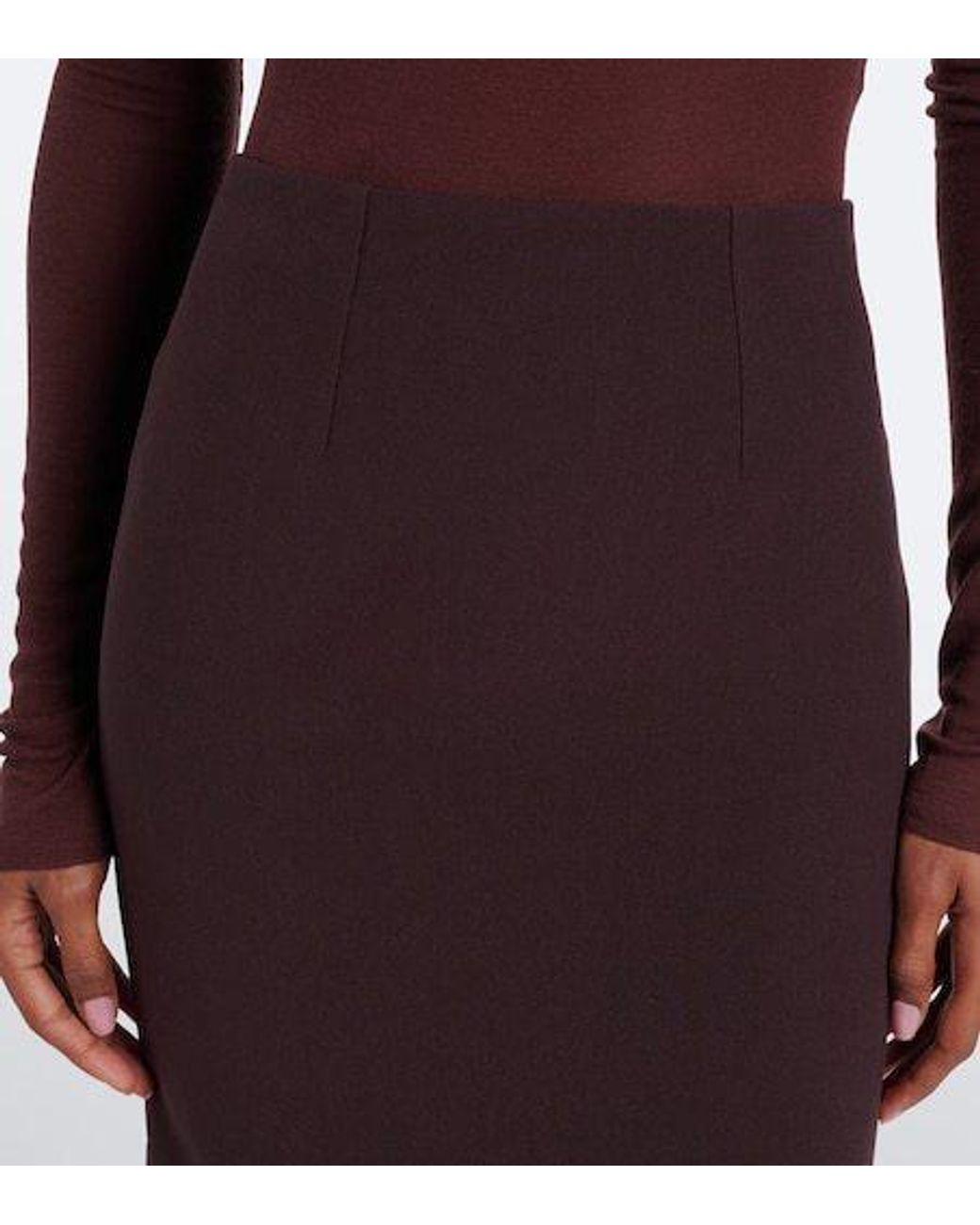 Roland Mouret Purple Crêpe Pencil Skirt