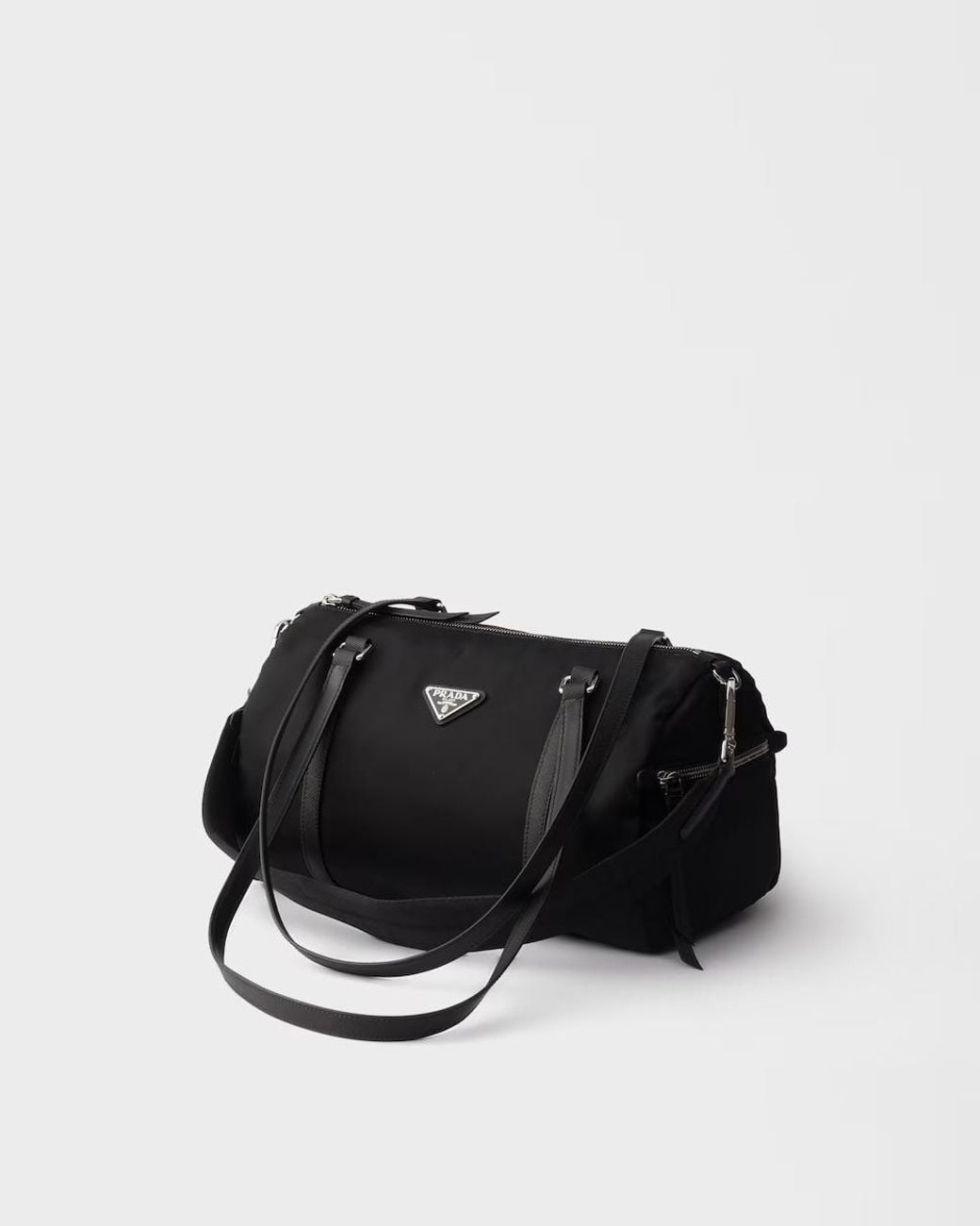 Prada Black Large Zipped Duffel Bag