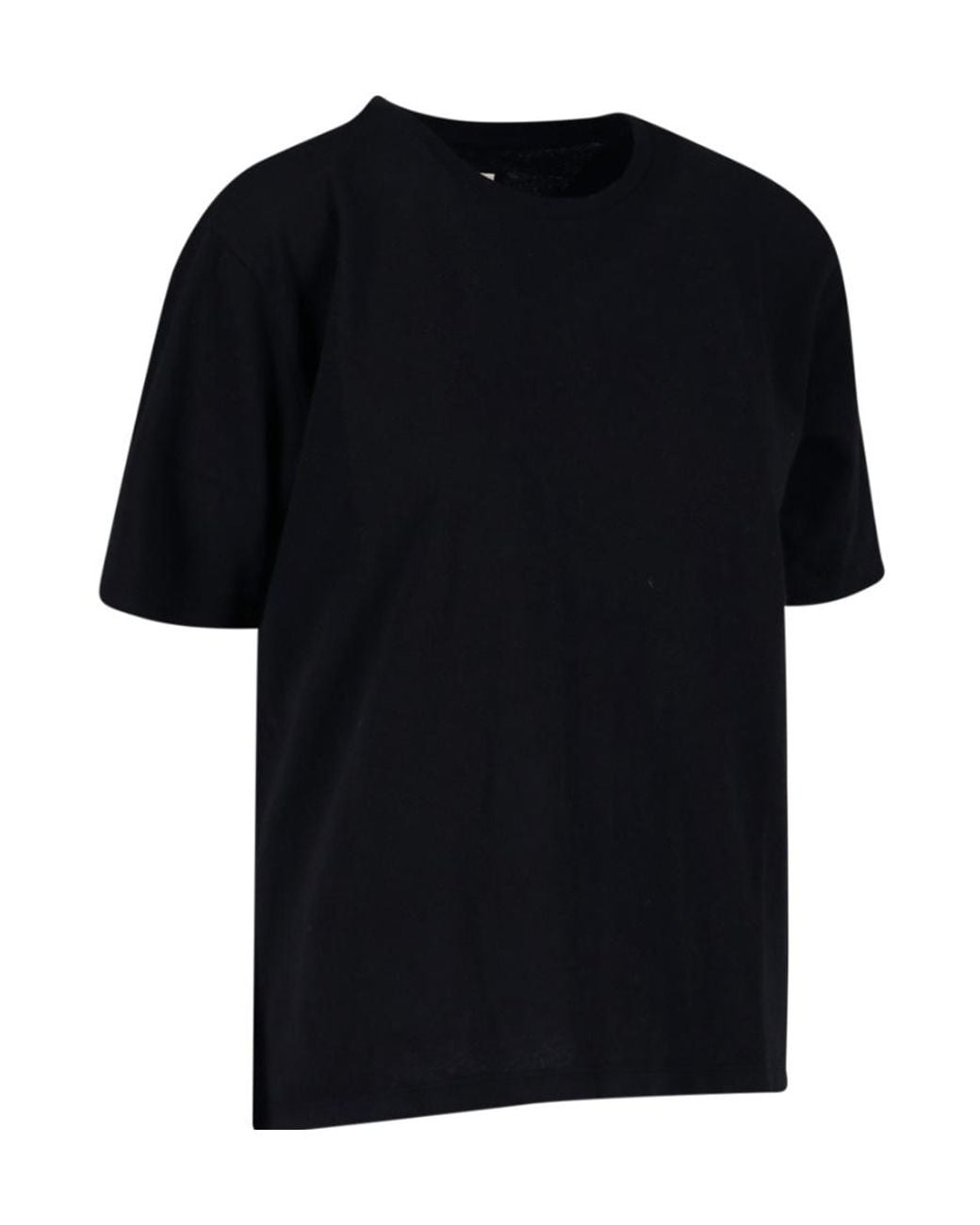 Khaite Black Mae Logo Patch Crewneck T-Shirt
