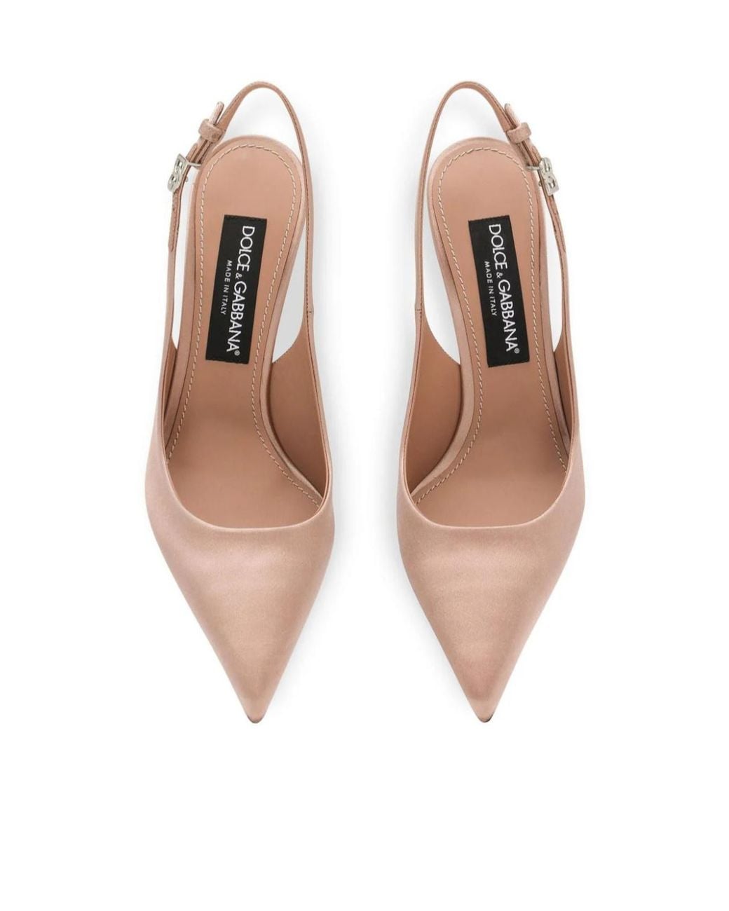 Dolce & Gabbana Pink Satin High-Heeled Sandals
