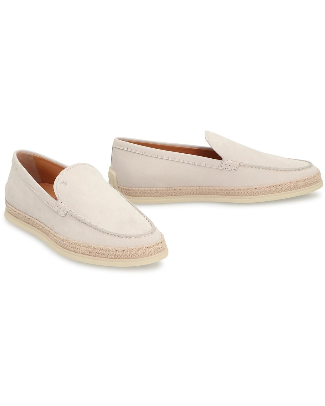 Tod's Natural Almond Toe Loafers