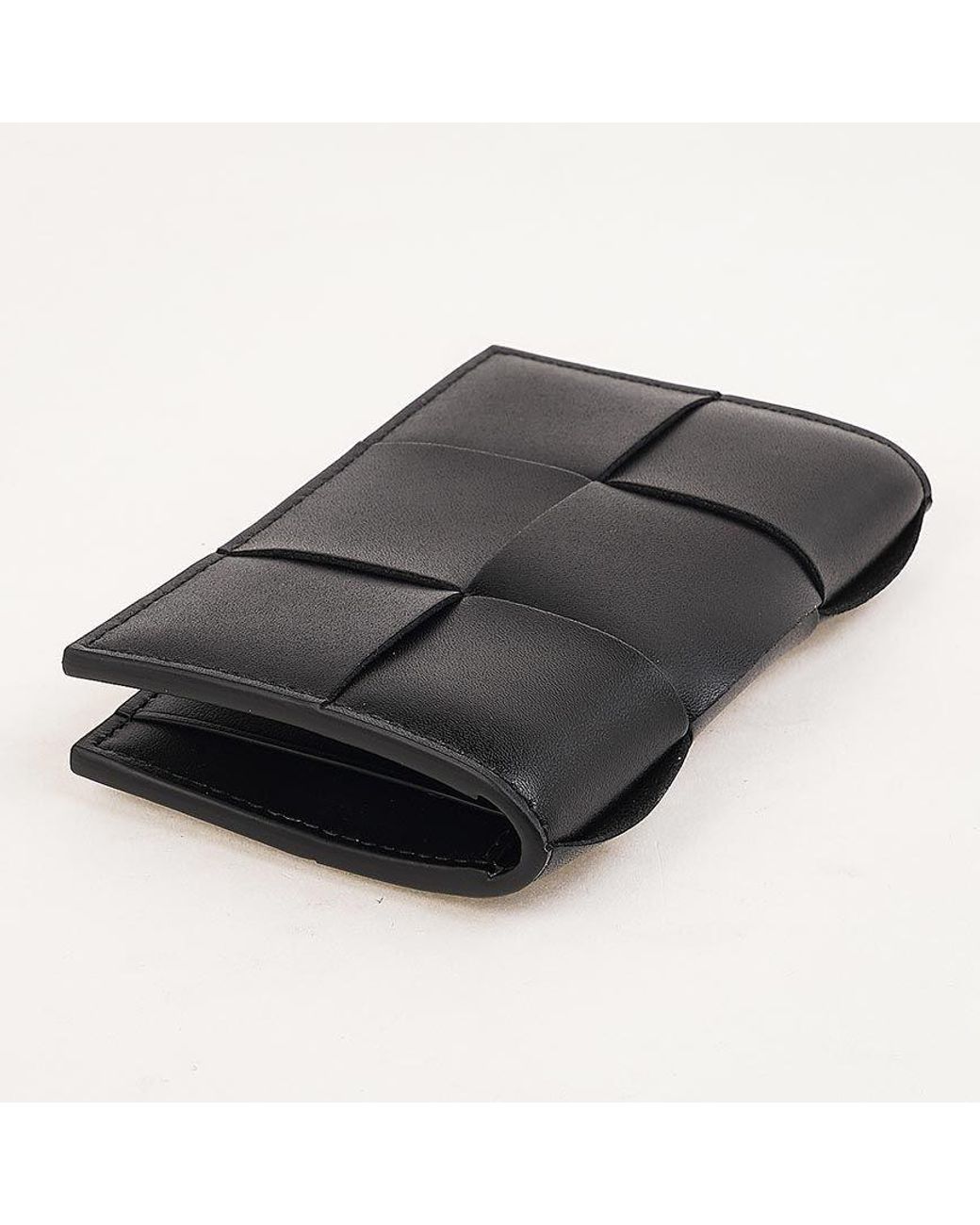 Bottega Veneta Black Bi-Fold Wallet for men