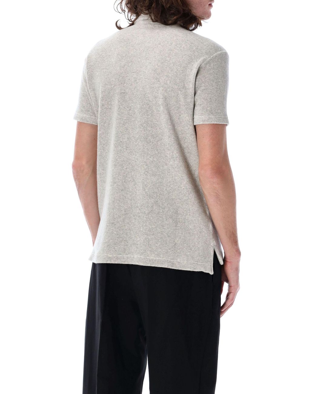 Tom Ford White Towelling Polo Shirt for men