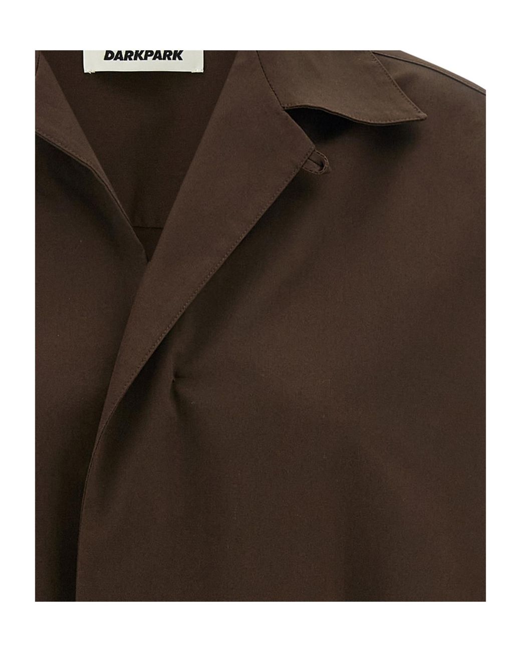 DARKPARK Brown Jodie Popeline Tunic Style Shirt