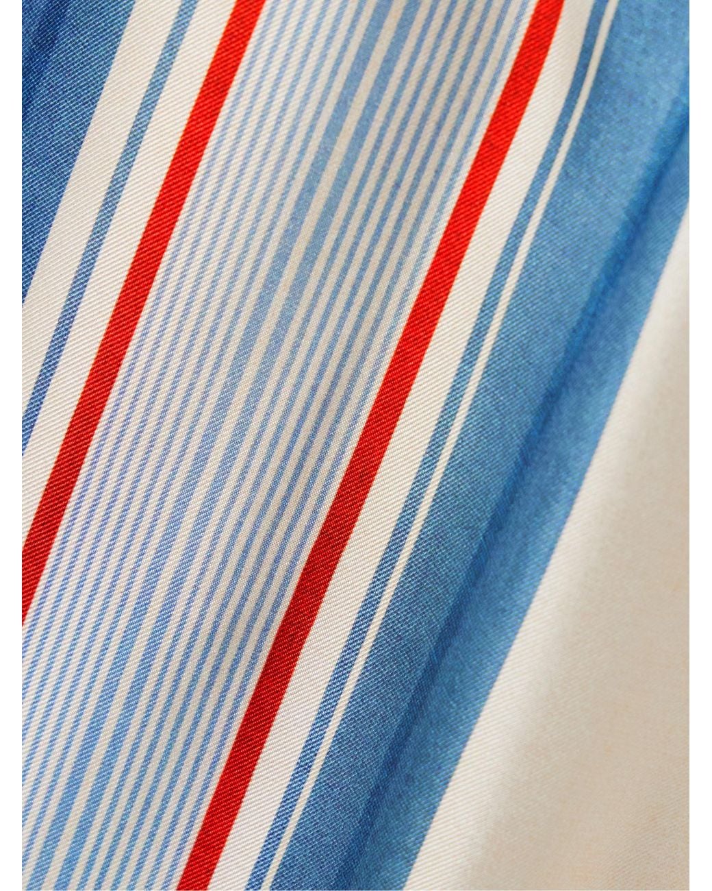Zimmermann Blue Geometric Print Wide-Leg Pants
