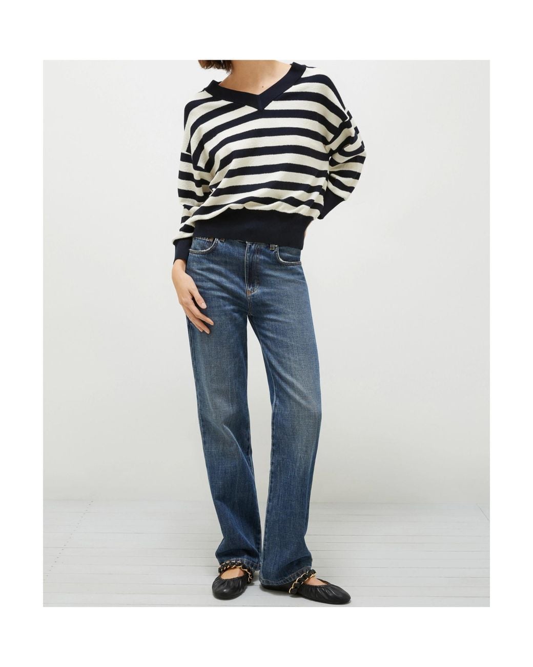 Marella Blue Striped Sweater