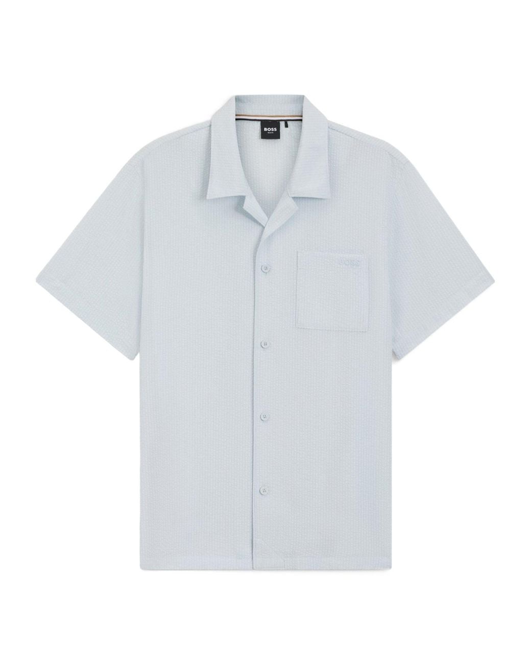 Boss White Oversized Shortsleeve Shirt for men