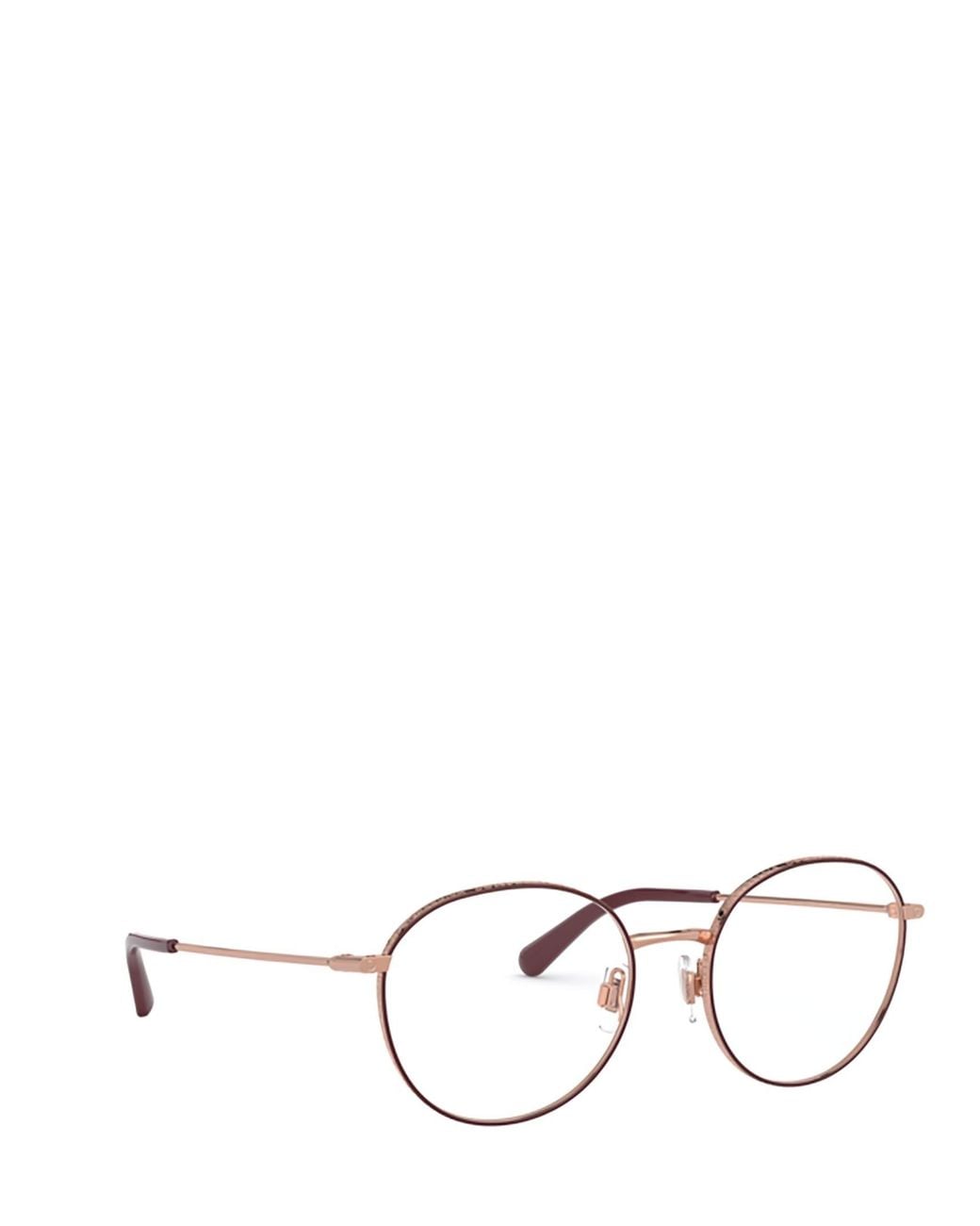 Dolce & Gabbana White Eyewear Round Frame Glasses