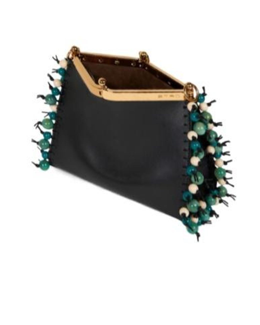 Etro Black Small Vela Bag With Marbles