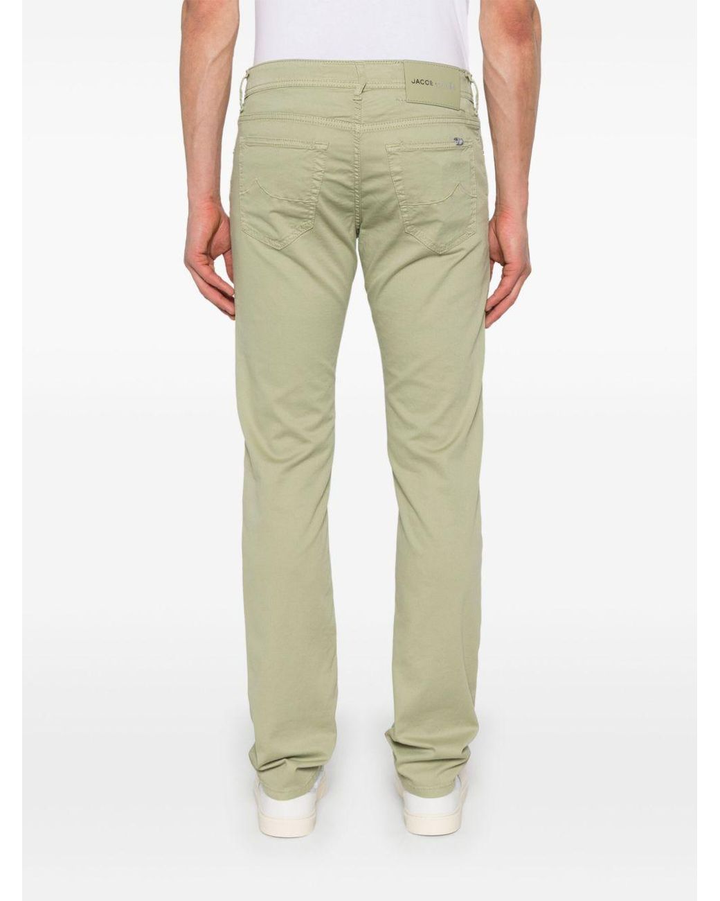 Jacob Cohen Green Bard Logo Patch Slim-Fit Jeans for men