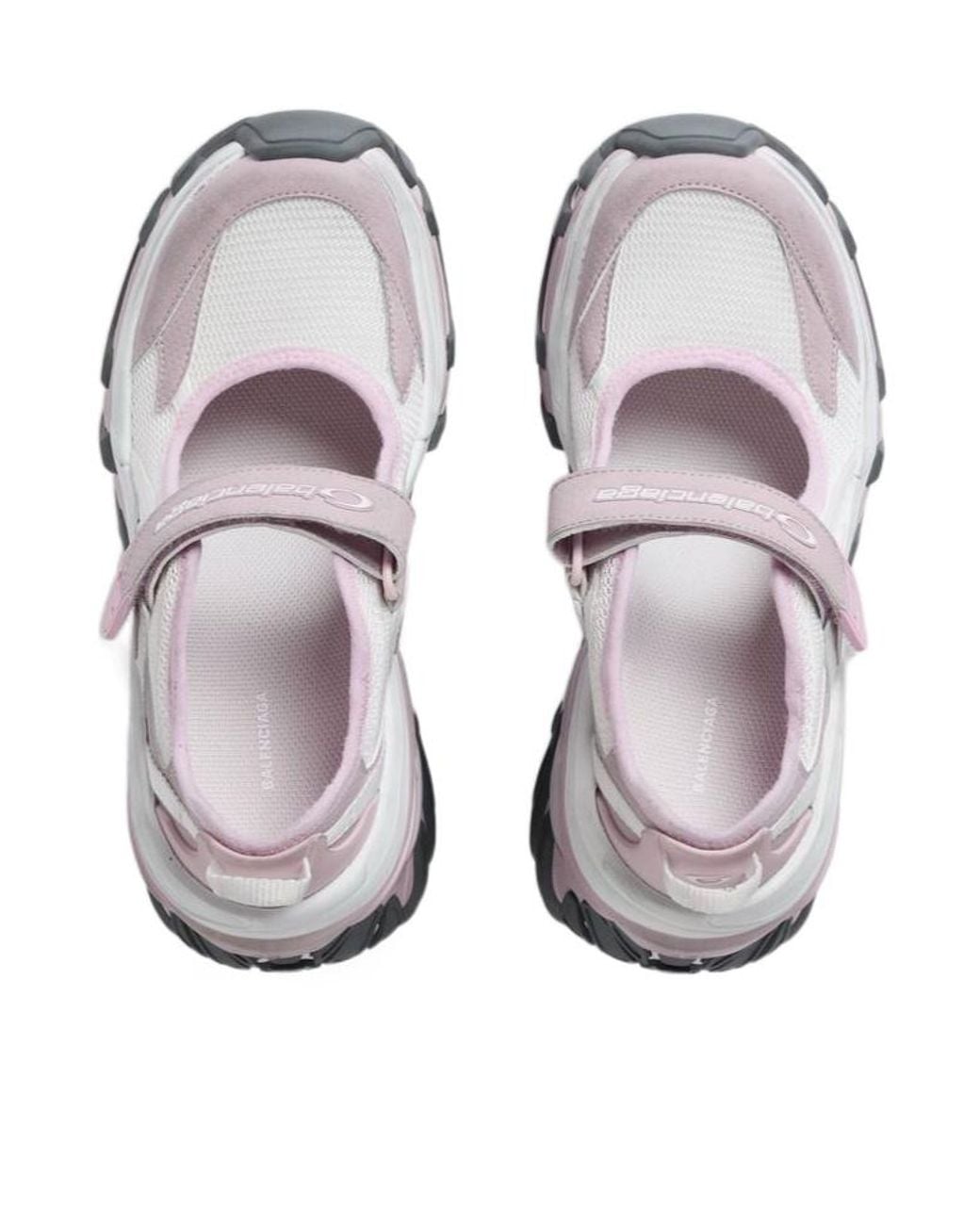 Balenciaga Gray Hydra Mary Jane Sneakers