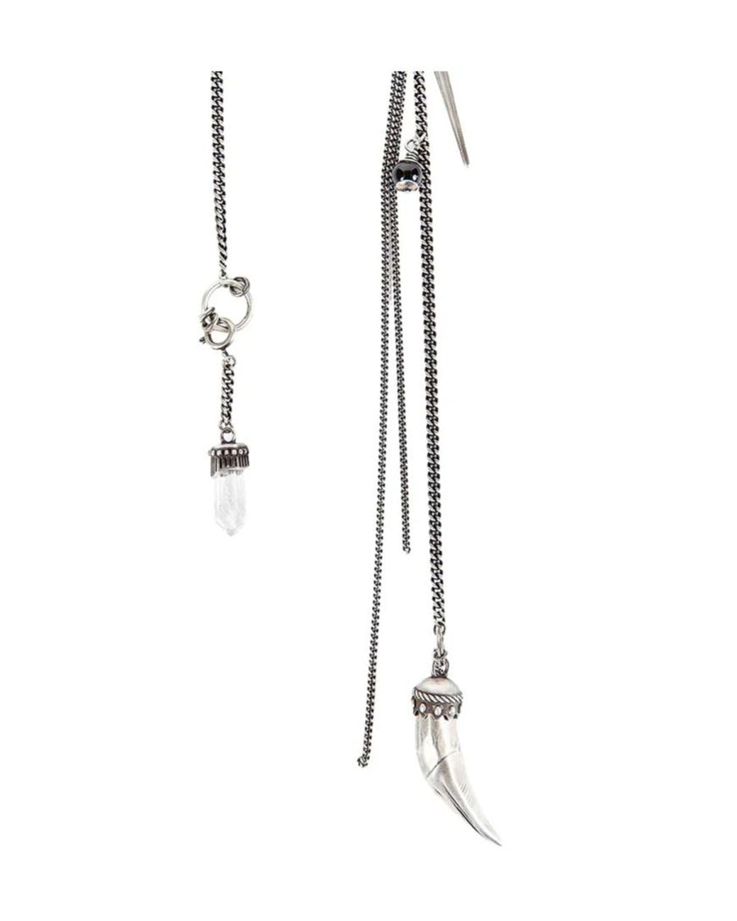Ann Demeulemeester White Ellsu Necklace for men