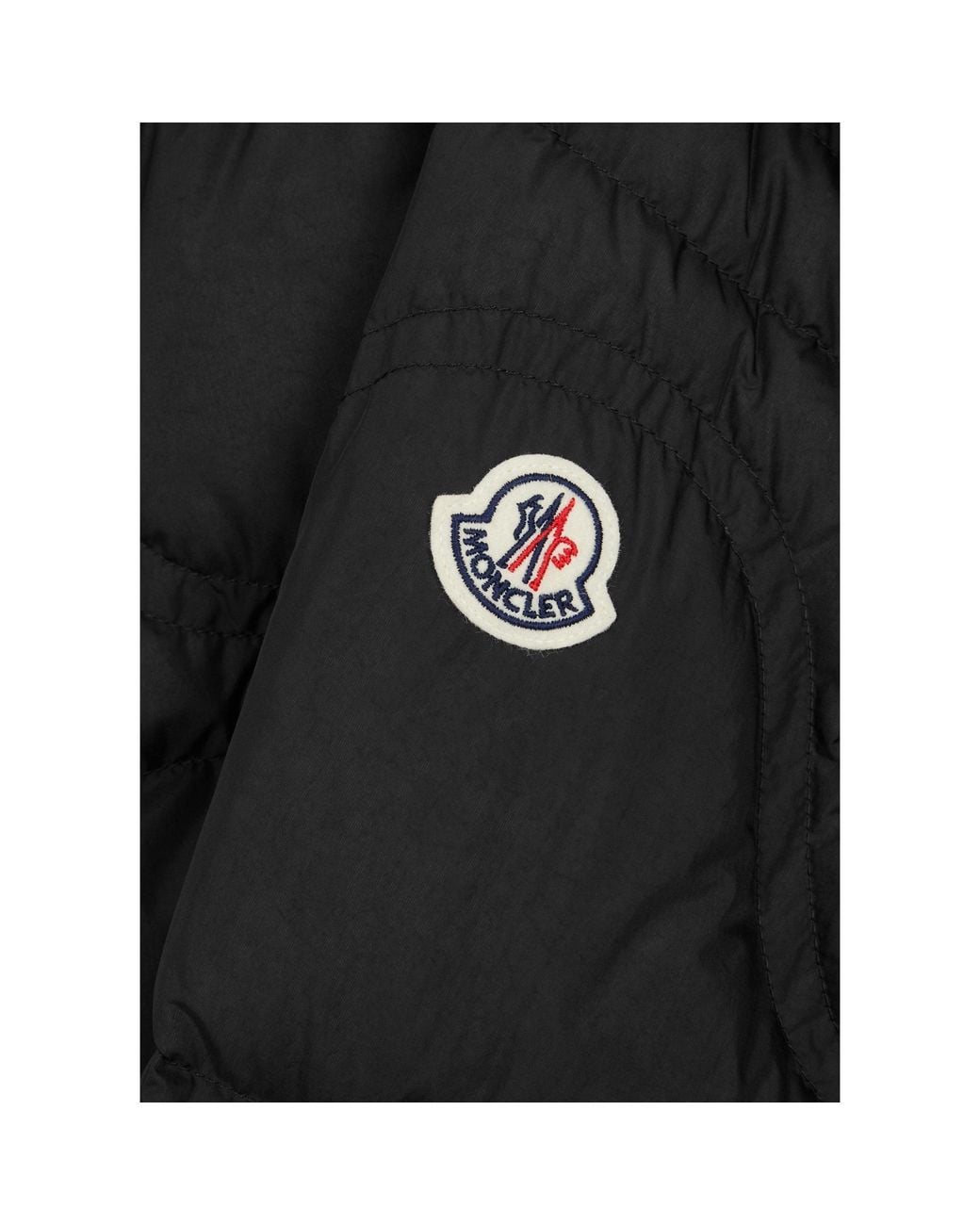 Moncler Black Textured Down Vest for men