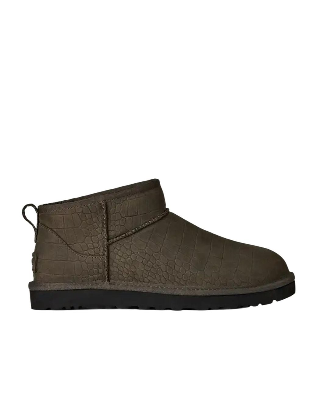 Ugg Brown M Classic Ultra Mini Embossed Boots for men