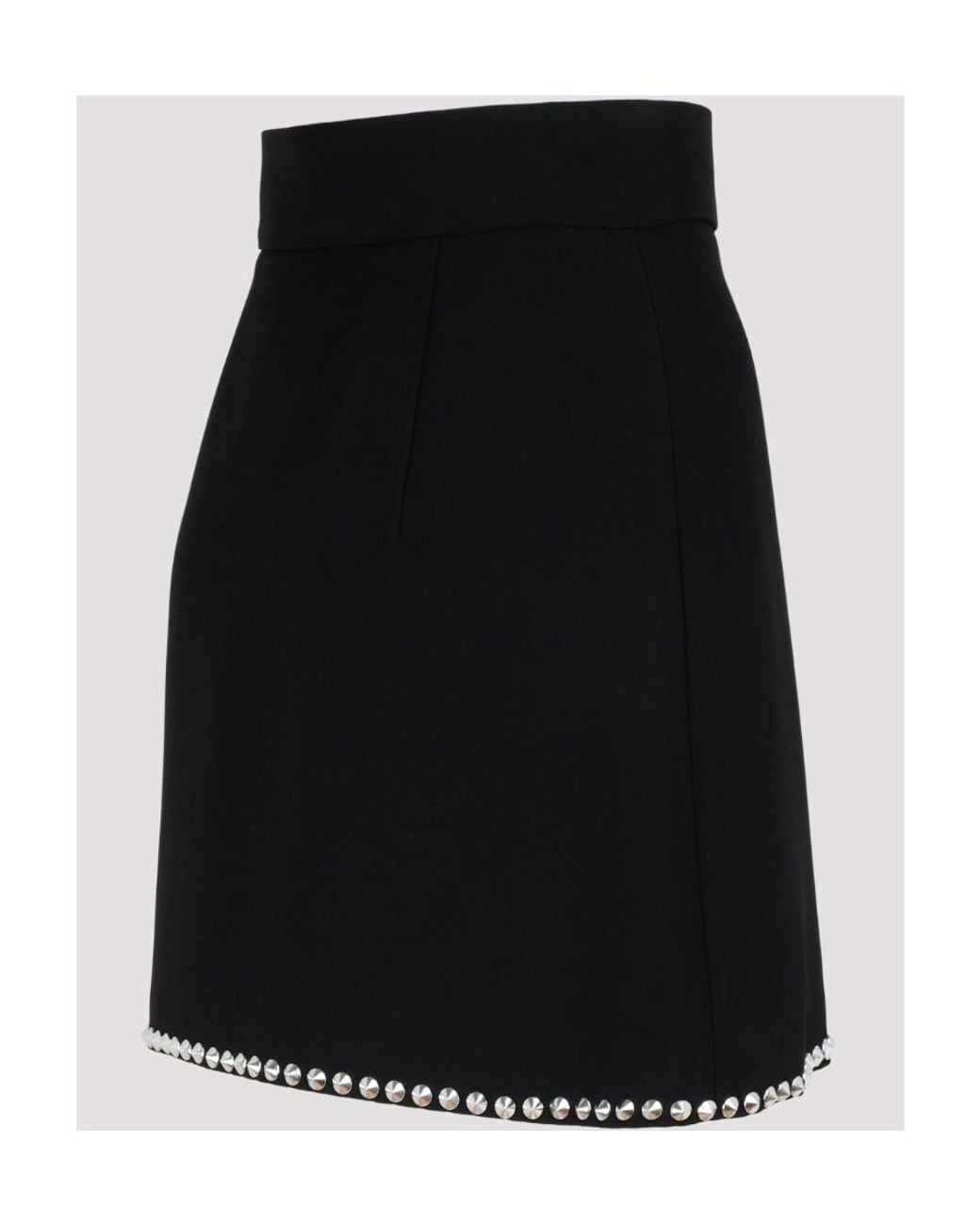Miu Miu Black Cady Miniskirt