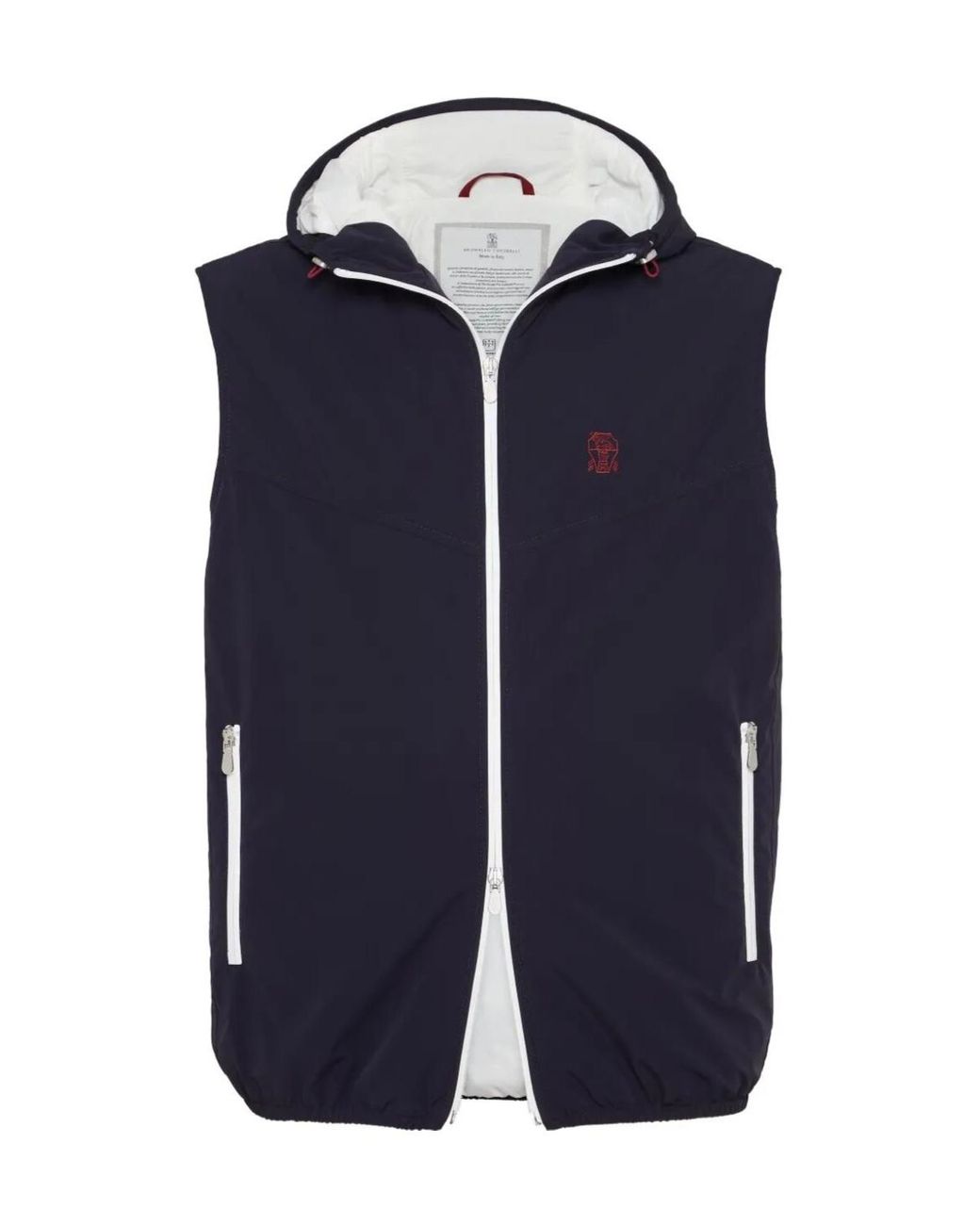Brunello Cucinelli Blue Water-Resistant Vest for men