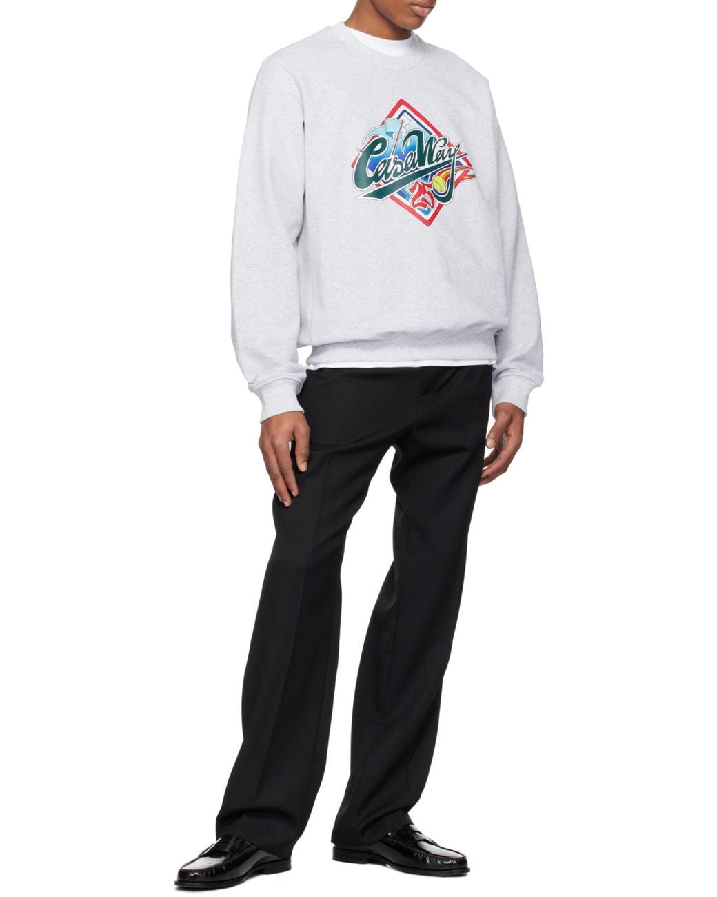 Casablanca Gray Casa Way World Series Sweatshirt for men