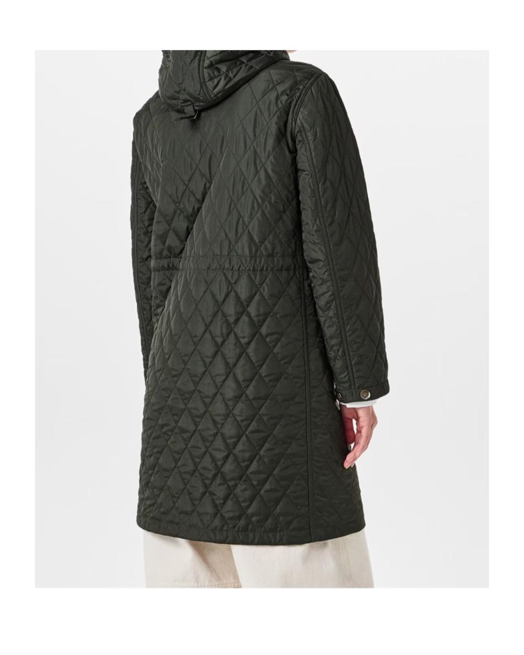 Burberry Green Hooded Short Quilted Down Jacket