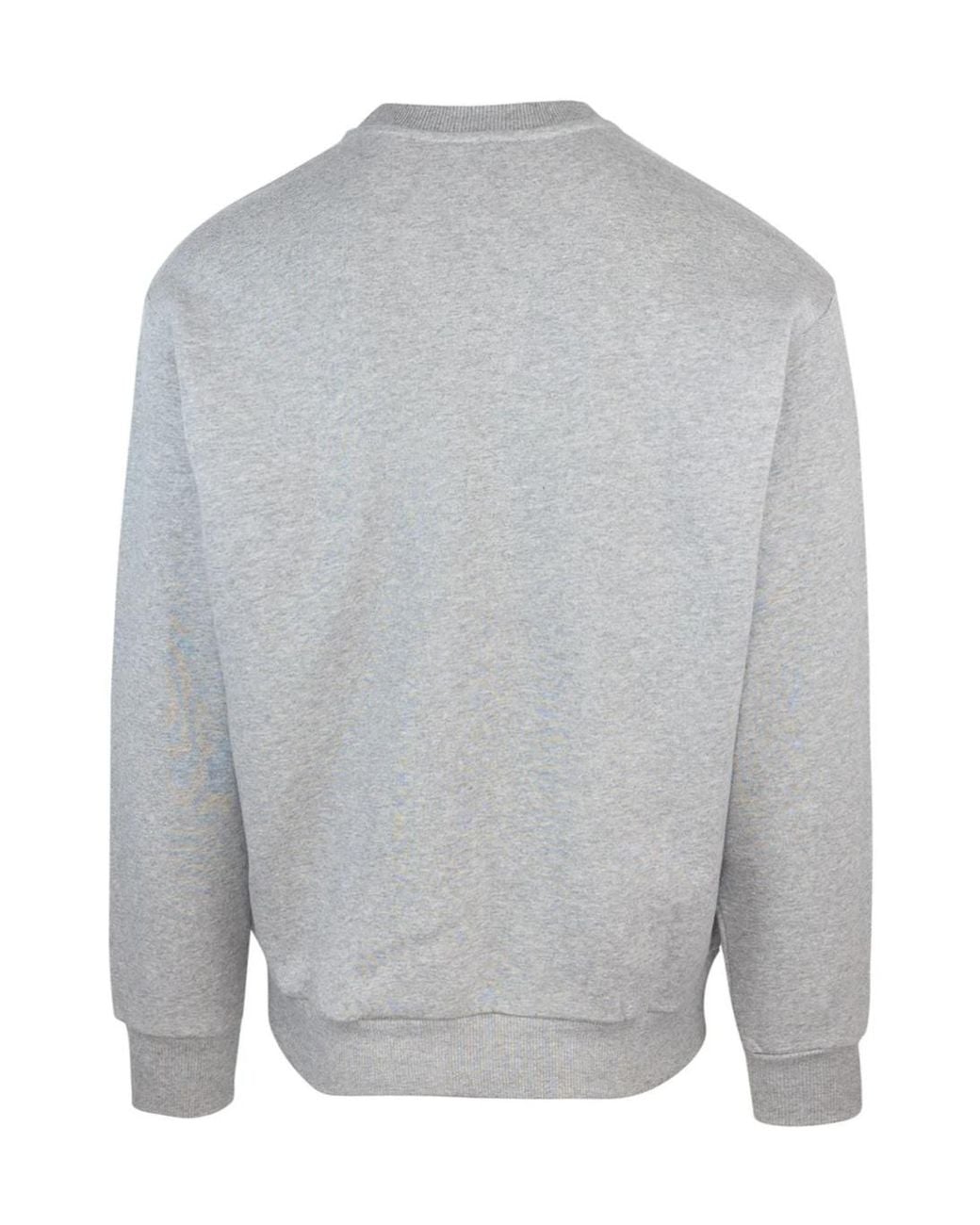 A.P.C. Gray Logo Detailed Crewneck Sweatshirt for men