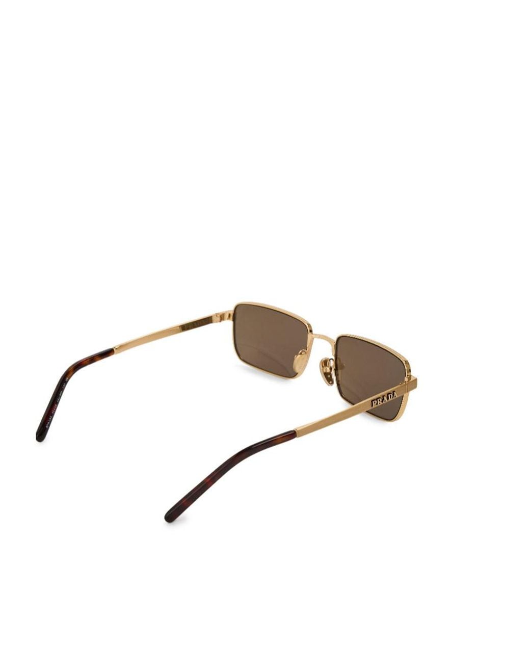 Prada White Square Sunglasses for men