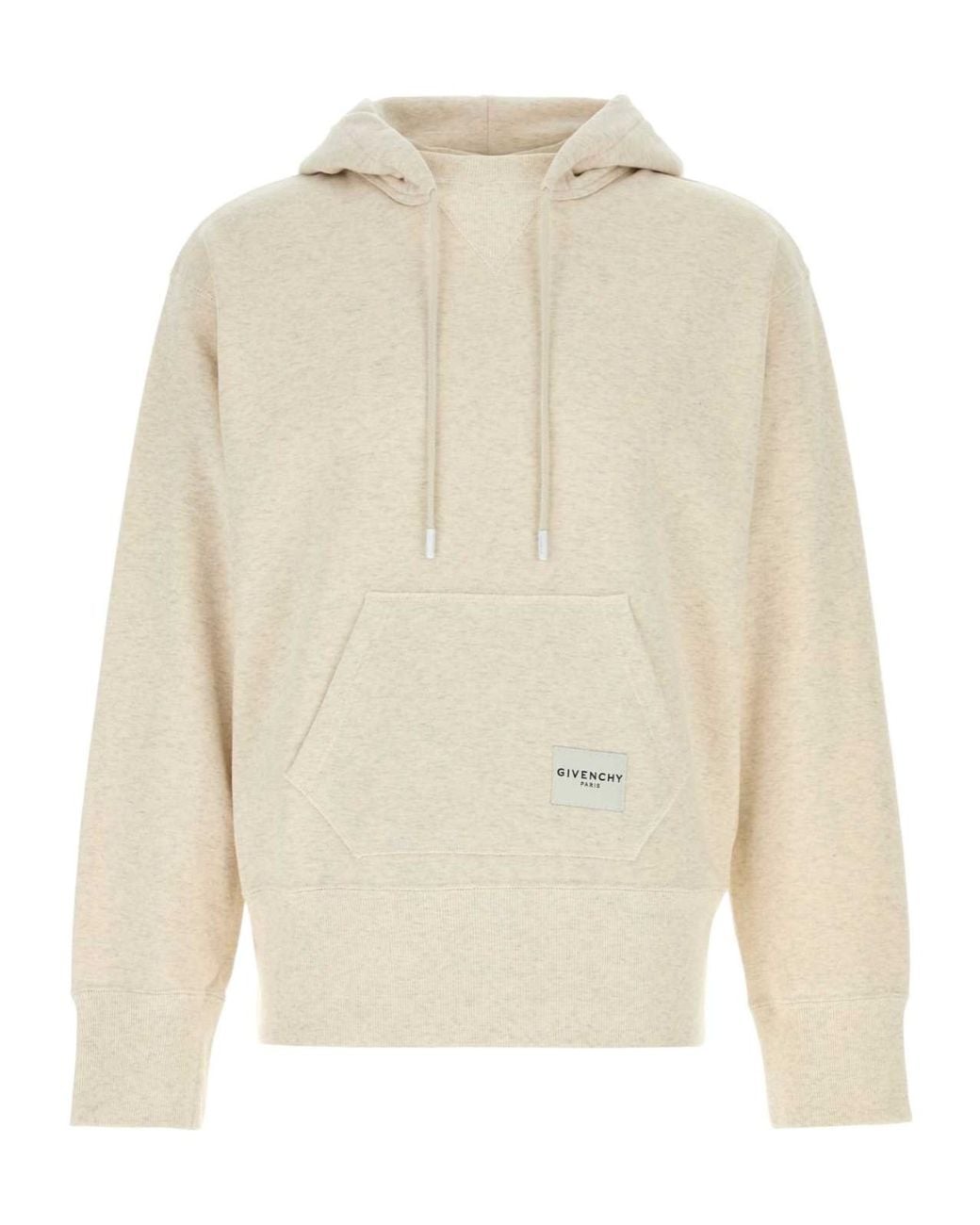 Givenchy White Vintage Double Collar Hoodie for men