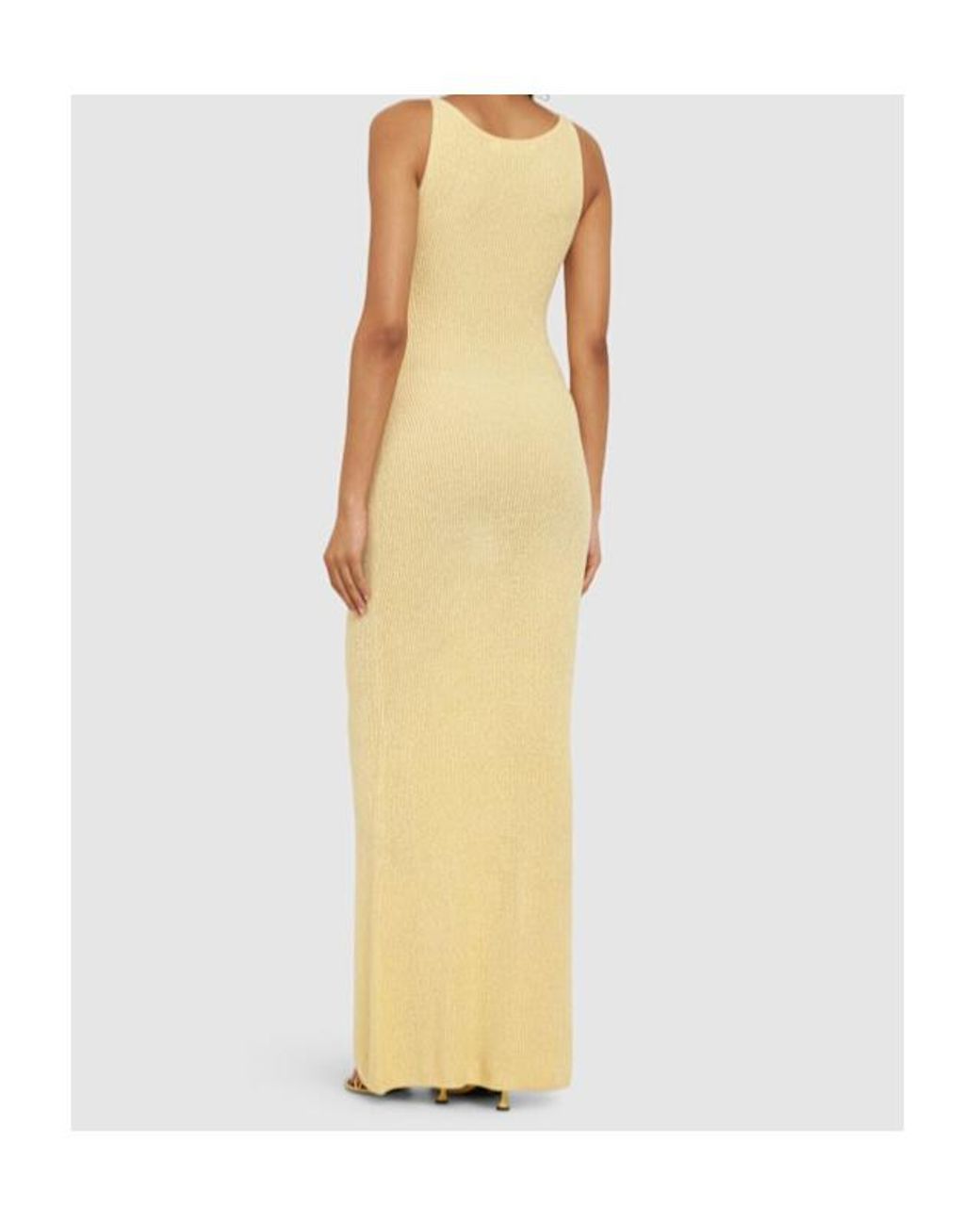 AYA MUSE Metallic Sleeveless Long Dress