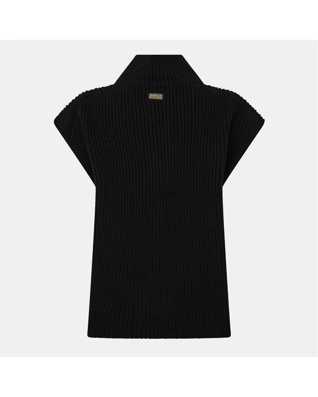 Barbour Black Half-Zip Sweater