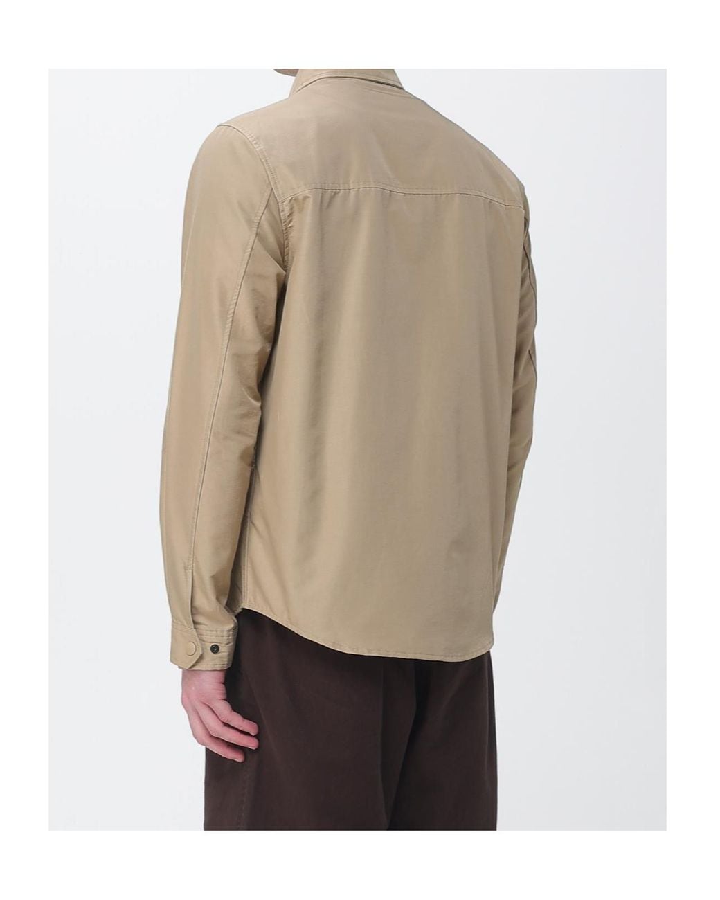 Woolrich Natural Utility Overshirt for men