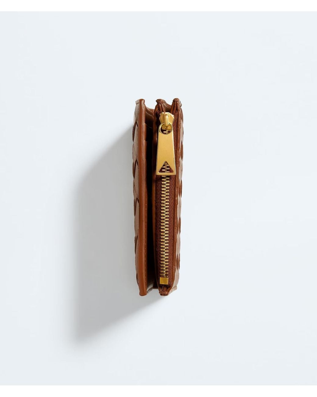 Bottega Veneta Brown Intrecciato Small Bi-Fold Wallet