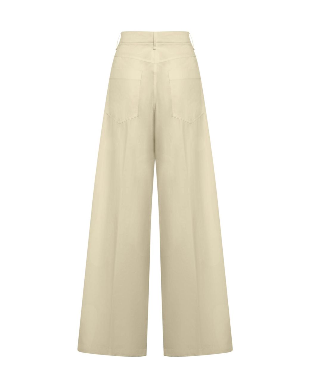 Sportmax White Regular & Straight Leg Pants