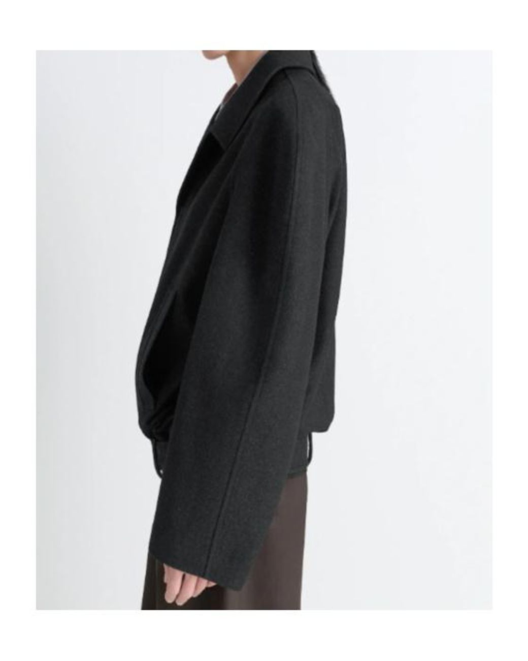 Lemaire Black Raglan-Sleeve Belted Jacket