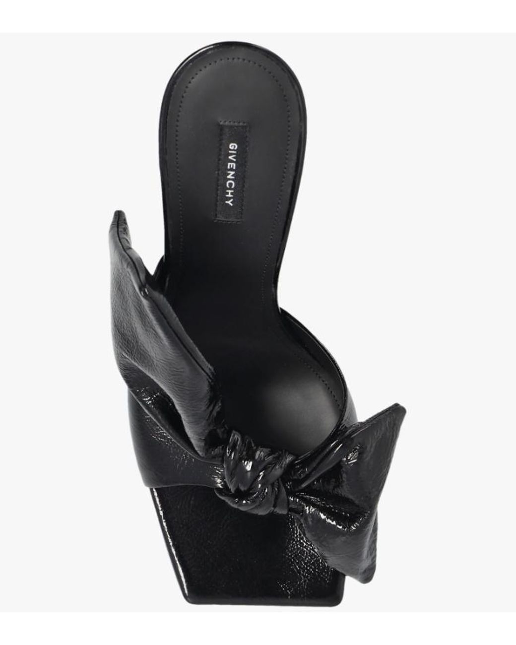 Givenchy Black Boudoir Bow Heeled Sandals