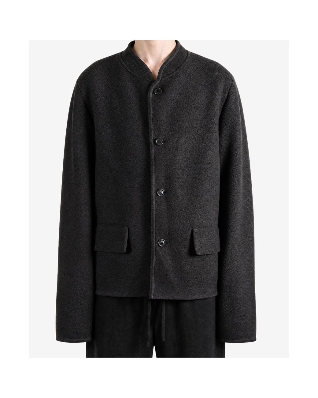 Rier Gray Long-Sleeve Single-Breasted Jacket for men
