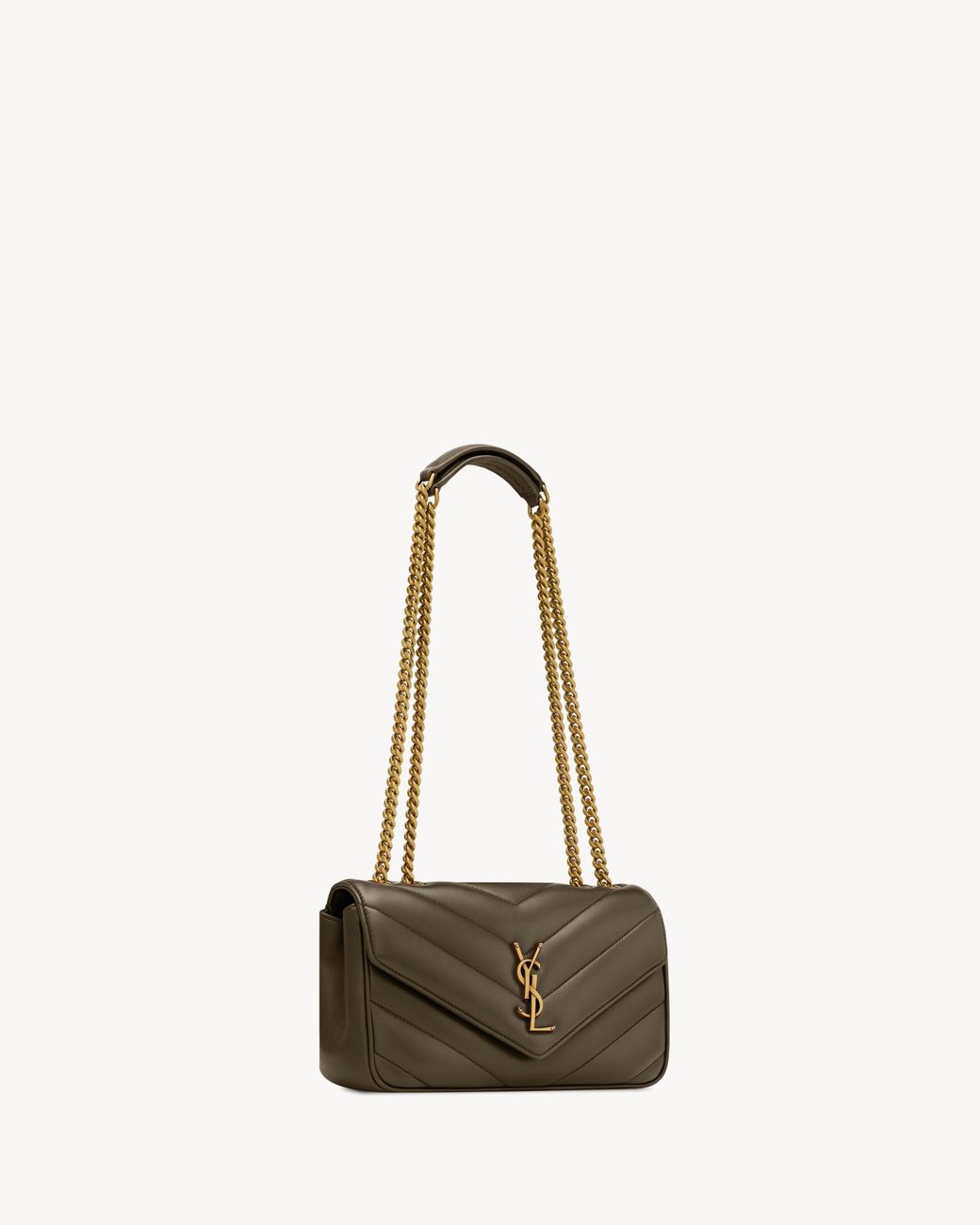Saint Laurent White Flap Shoulder Bag
