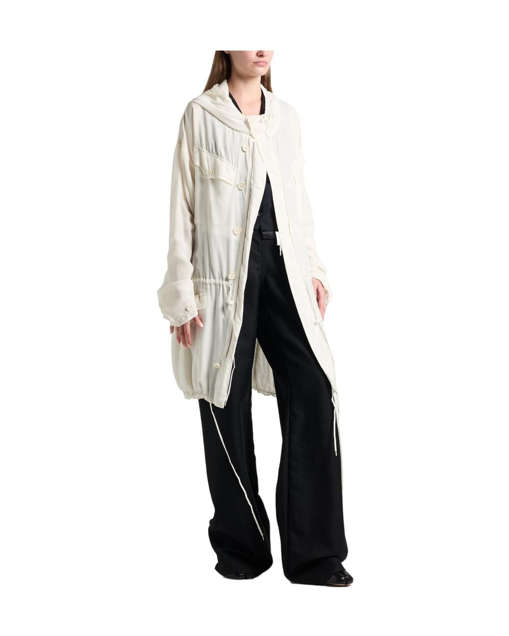 Maison Margiela White Full-Length Jackets