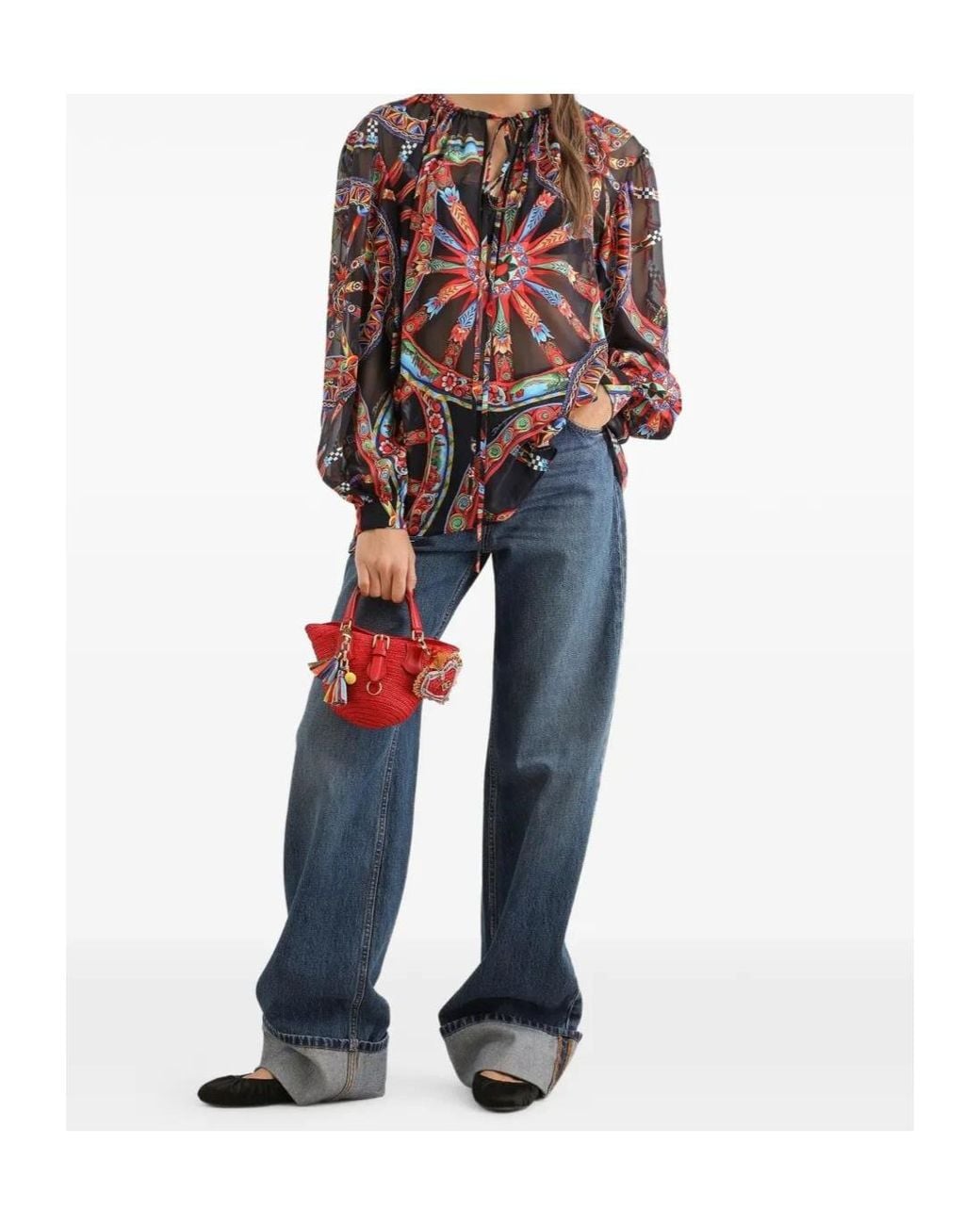Dolce & Gabbana Blue Turn-Up Hem Jeans