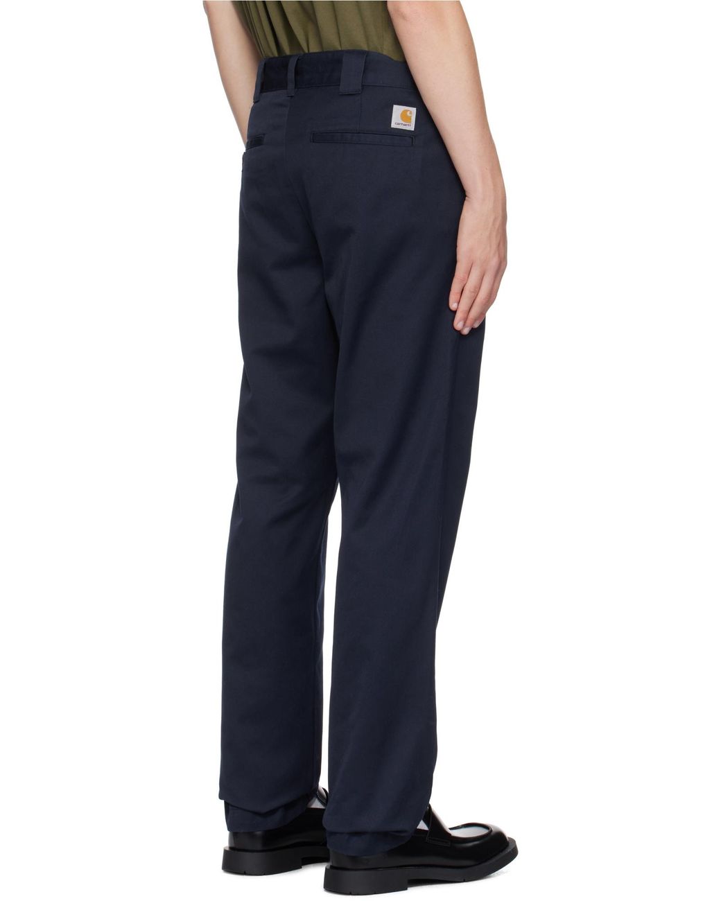 Carhartt Blue Master Relaxed Tapered Pants for men