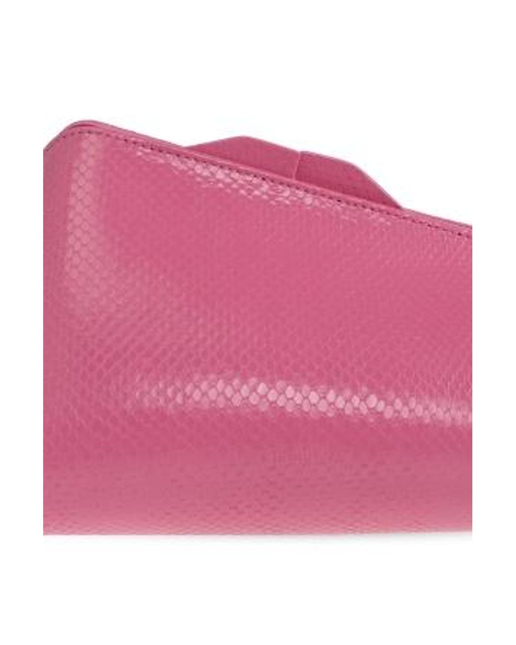 The Attico Pink The 8 30 Pm Textured Clutch Bag