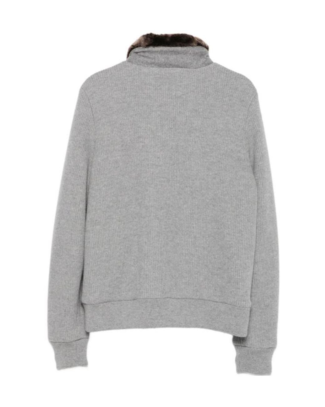Moorer Gray Long-Sleeve Jacket for men