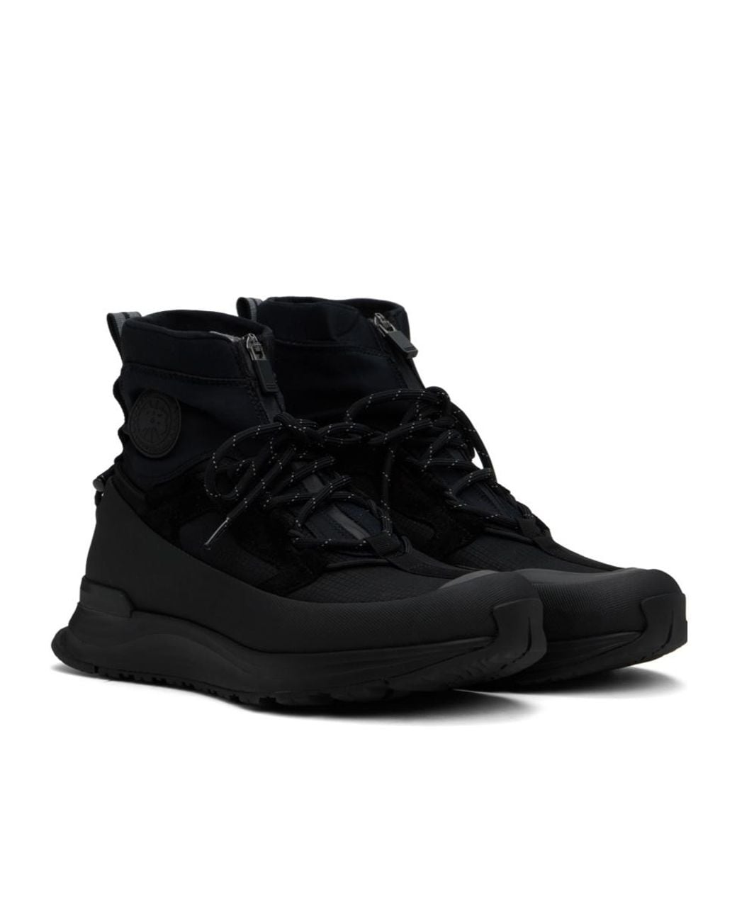 Canada Goose Black Glacier Trail High Sneakers for men