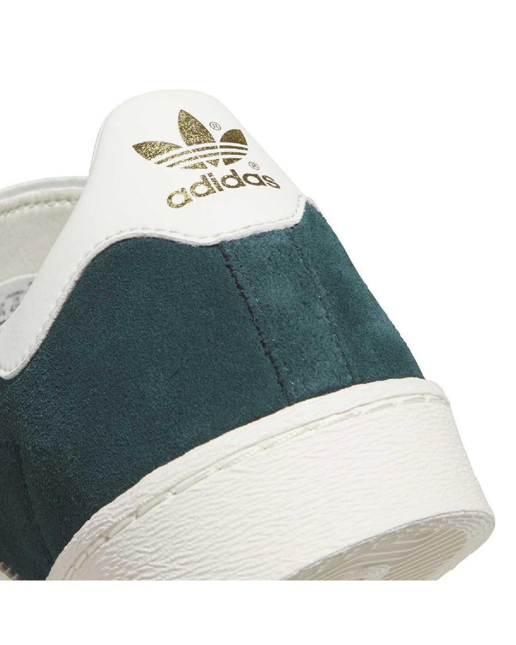 Adidas Originals Green Suede Lowtop Sneakers