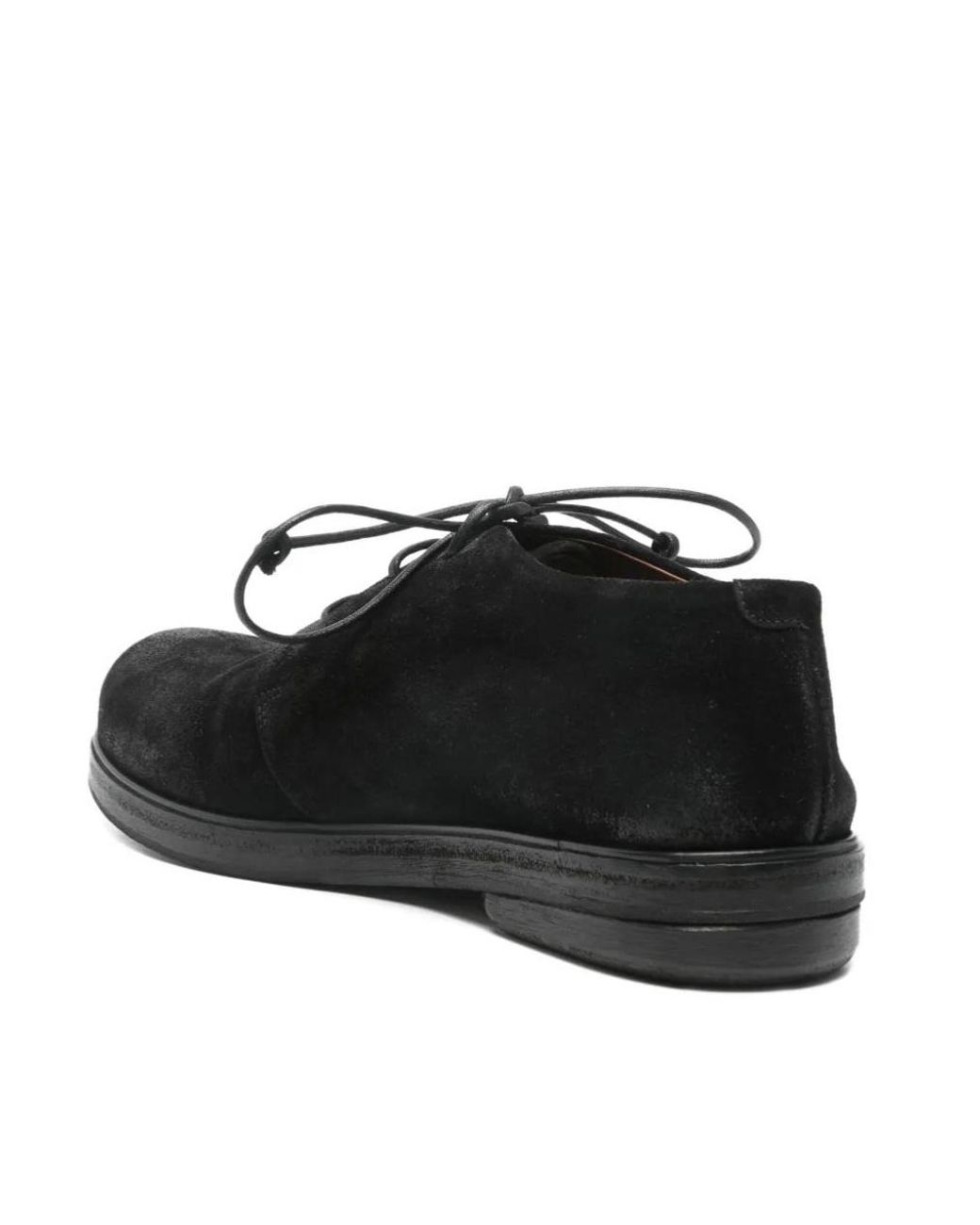 Marsèll Black Lace-Up Derby Shoes