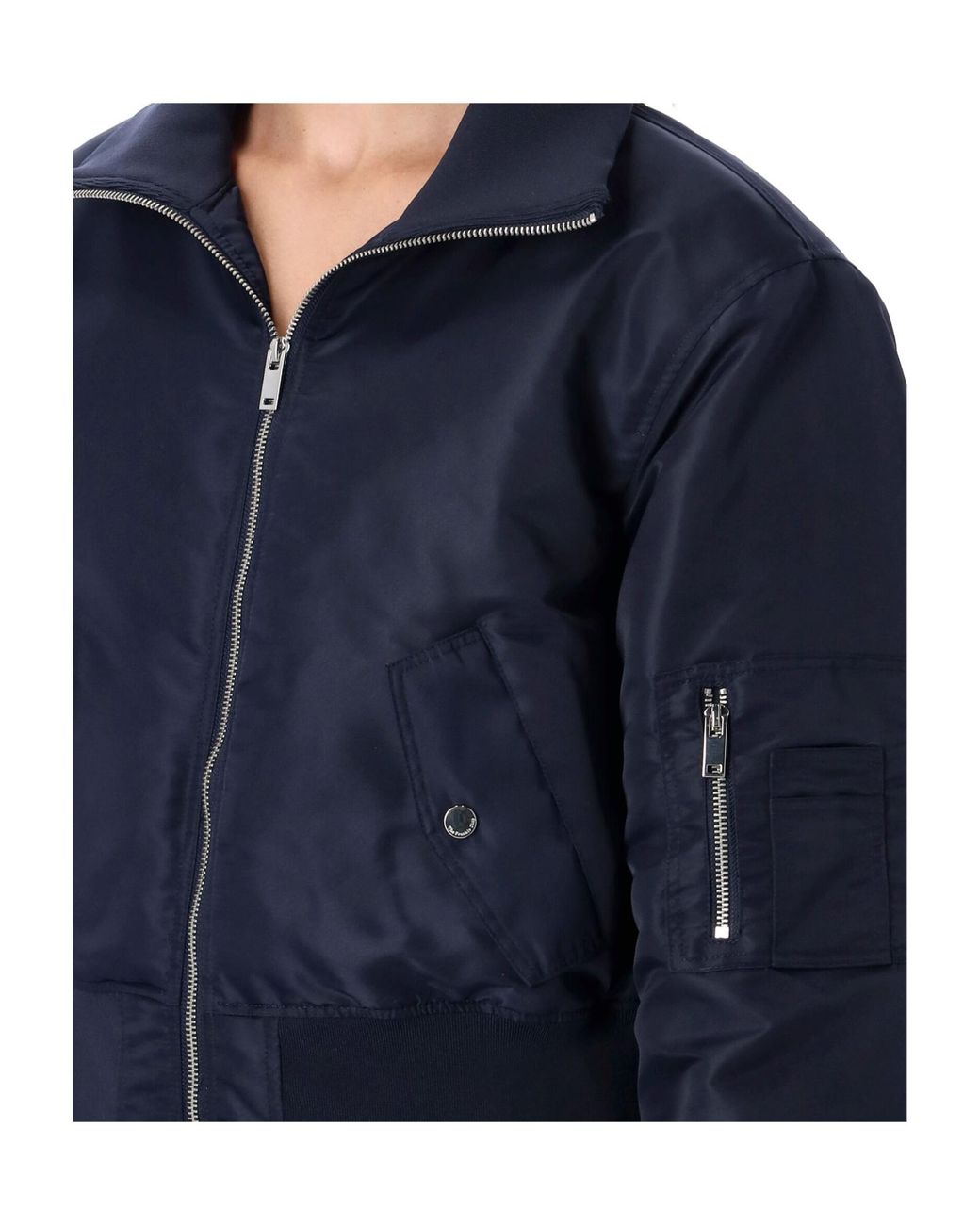 Frankie Shop Blue Logo Casual Jacket