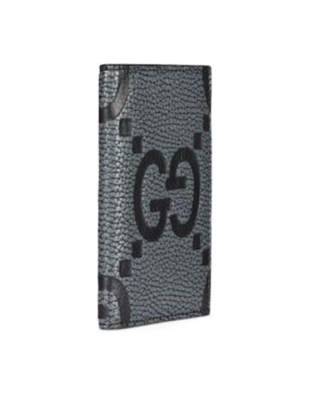 Gucci Gray Gg Card Holder for men