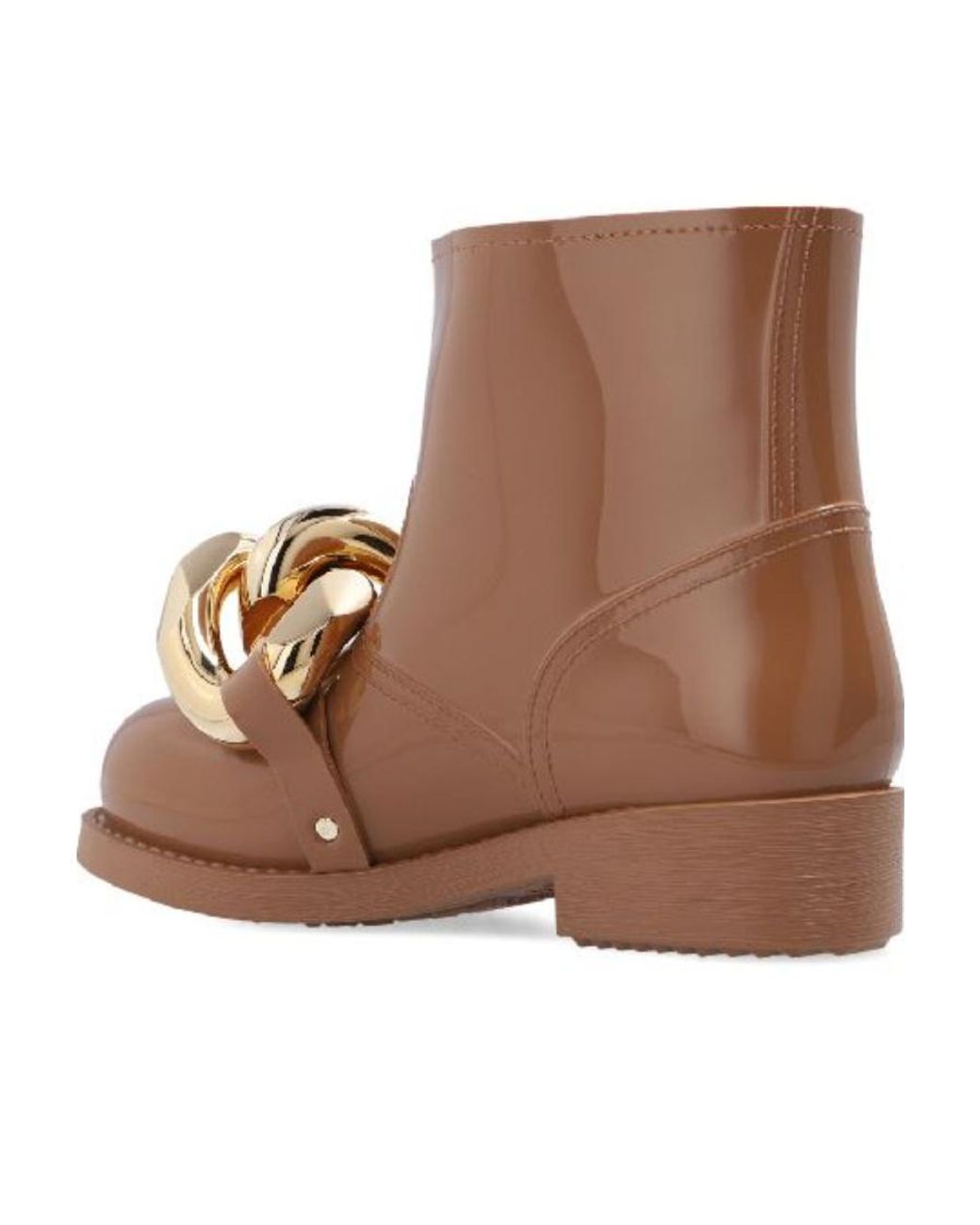 J.W. Anderson Brown Jw Anderson Chain-Embellished Pull-On Ankle Boots