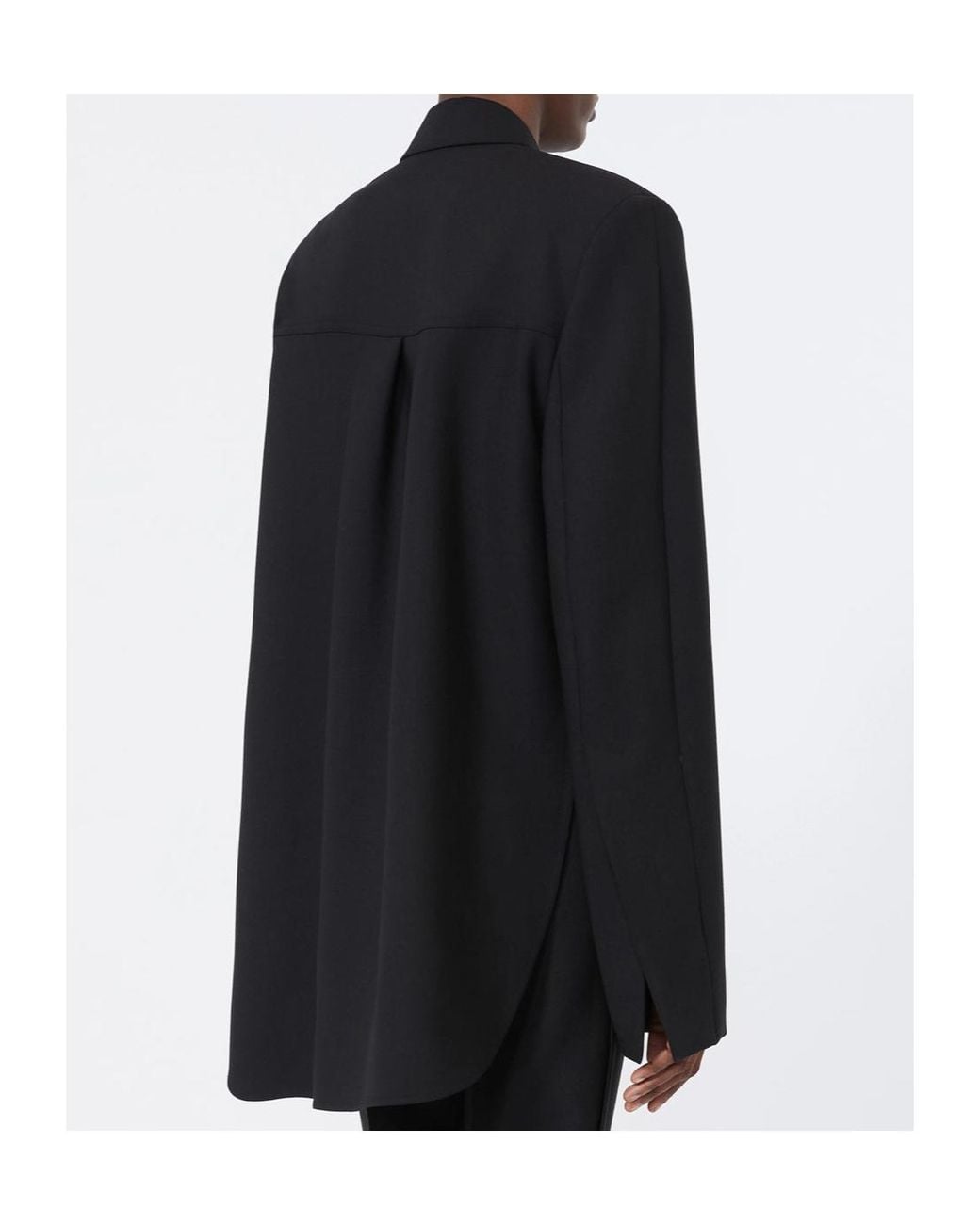 Sportmax Black Technical Wool Tailored Blazer