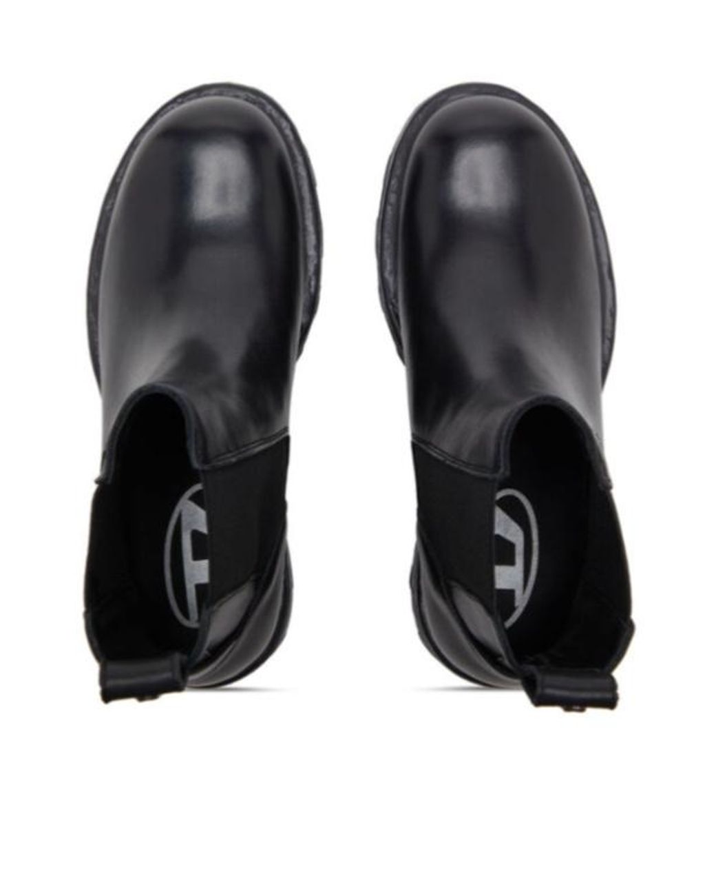 DIESEL Black D-Hammer Ankle Boots for men